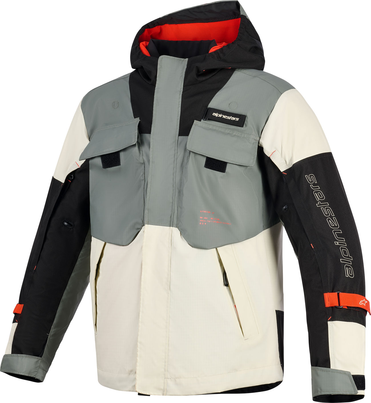 Alpinestars Mospher, Textiljacke wasserdicht - Grau/Weiß/Schwarz - XL