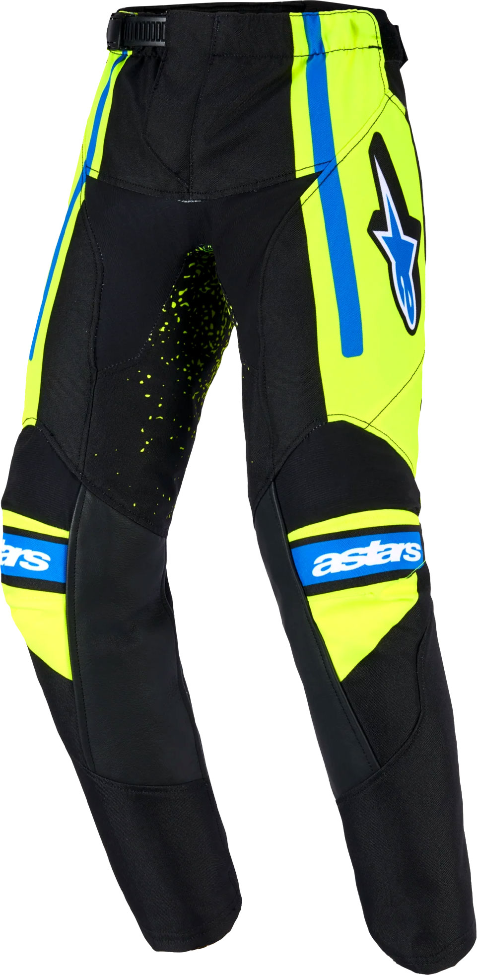 Alpinestars Racer Nomur, Textilhose Kinder - Schwarz/Neon-Gelb/Blau - 18