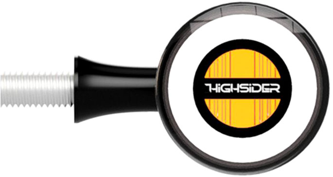 HIGHSIDER ROCKET BULLET LED turn signal/position light HIGHSIDER ROCKET BULLET LED turn signal/position light HIGHSIDER ROCKET BULLET LED turn signal/position light HIGHS, noir