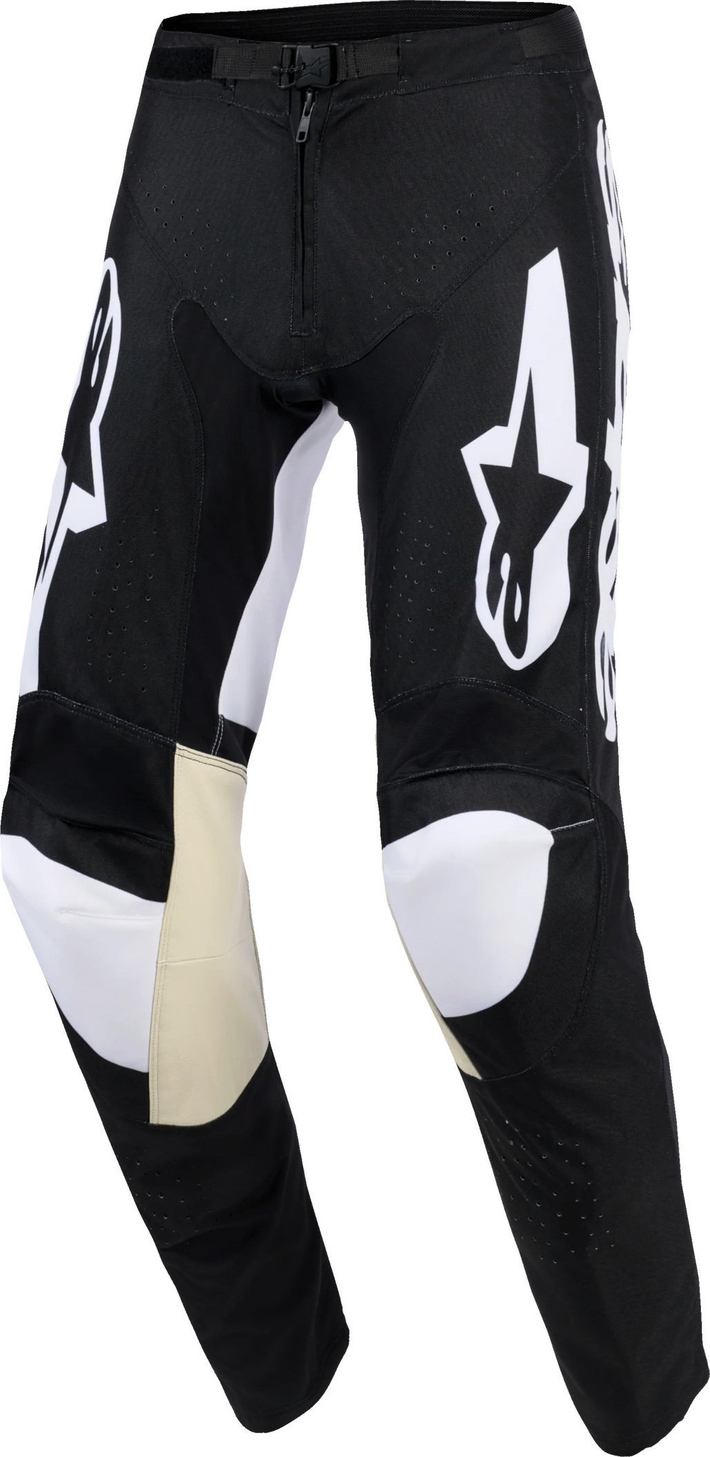 Alpinestars Racer Air Riway, Textilhose - Schwarz/Weiß - 36
