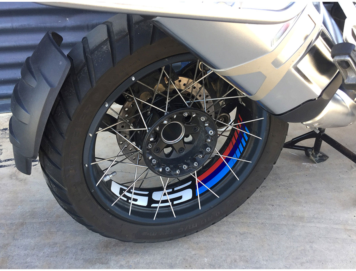 Uniracing BMW R 1200/1250 GS, jeu de décalcomanies pour jantes