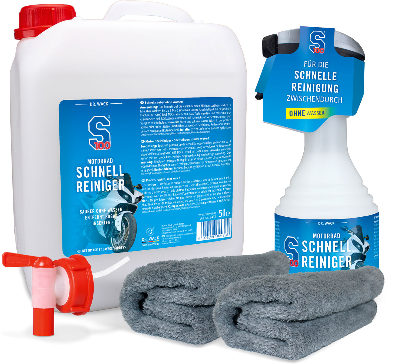 S100 Motorcycle Quick Clean, workshop pack