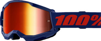 100 Percent Strata 2 Navy, lunettes miroirs