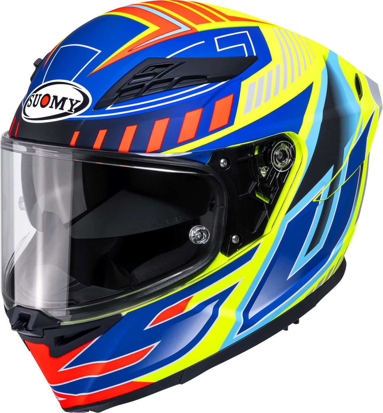 Suomy Stellar 2 Deepspace, Integralhelm - Matt Blau/Gelb/Rot - M