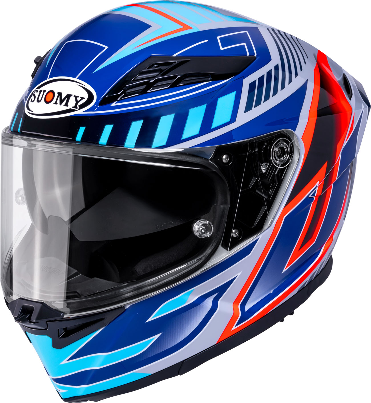 Suomy Stellar 2 Deepspace, Integralhelm - Blau/Grau/Rot - XXL