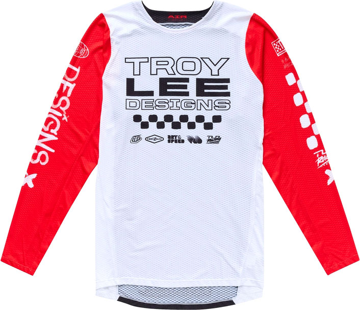Troy Lee Designs GP Pro Standard, Trikot - Weiß/Rot/Schwarz - L