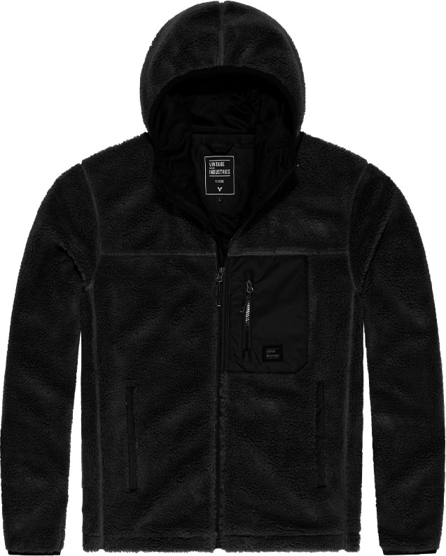 Vintage Industries Dustin Sherpa, sweat à capuche zippé