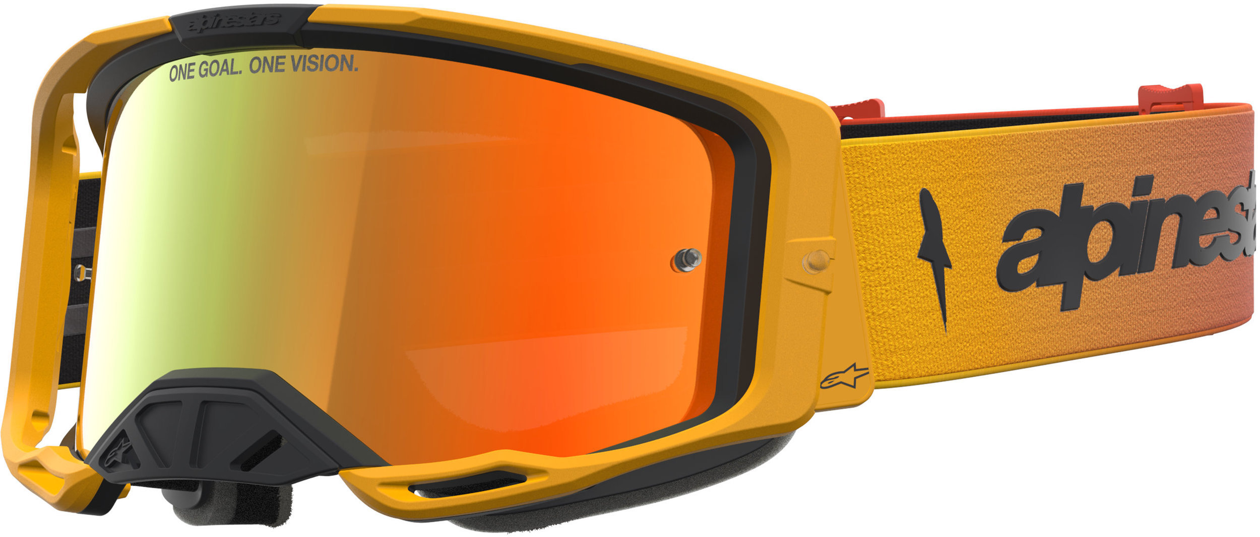 Alpinestars Vision 8 Amber, Crossbrille verspiegelt
