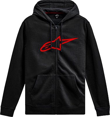 Alpinestars Ageless Zip V3, Kapuzenjacke - Schwarz/Rot - S