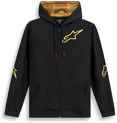 Alpinestars Sessions V3, Kapuzenjacke - Schwarz/Gold - XL