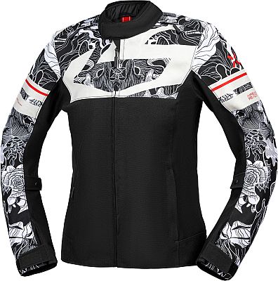 IXS Rapid-STX 2.1 Graphic, Textiljacke wasserdicht Damen - Schwarz/Grau/Hellgrau - L