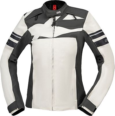 IXS Rapid-STX 2.2, Textiljacke wasserdicht Damen - Hellgrau/Dunkelgrau - M