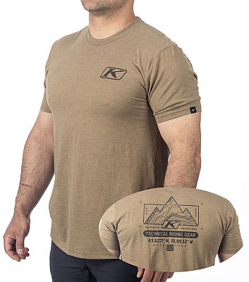 Klim Destination, T-Shirt - Hellbraun/Dunkelgrau - XXL