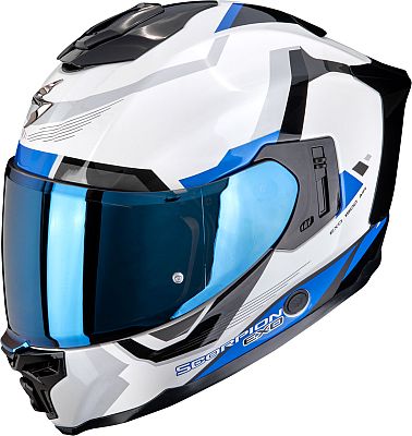 Scorpion EXO-1500 Air Arena, Integralhelm - Weiß/Blau/Grau - XL
