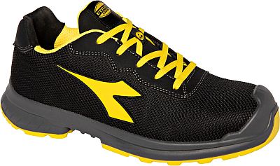 Diadora Utility Flash Low S1PS, Sicherheitsschuhe Unisex - Schwarz/Gelb - 35  EU