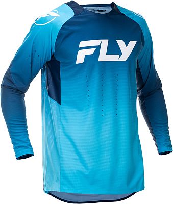 Fly Racing Evolution DST, Trikot - Blau/Dunkelblau/Weiß - XL