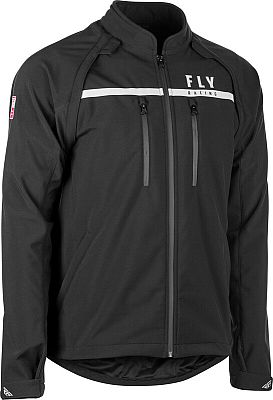 Fly Racing Patrol Softshell, Textiljacke - Schwarz - S