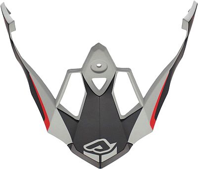 Acerbis Reactive, Helmschirm - Matt Schwarz/Rot