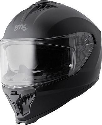 GMS-Moto Gelero Solid, Integralhelm - Matt-Schwarz - XL