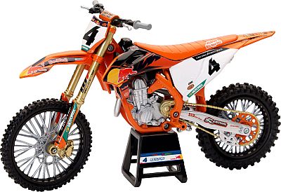 Newray KTM Red Bull 450 SX-F Chase Sexton (No 4), Modellmotorrad - Orange/Weiß/Schwarz - 1:12
