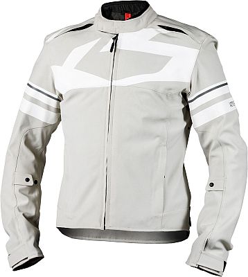 IXS Rapid-STX 2.2, Textiljacke wasserdicht - Hellgrau/Weiß - XS