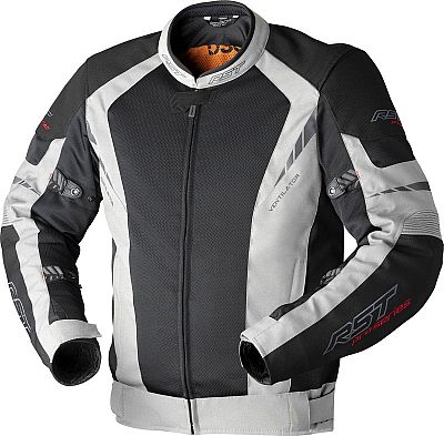 RST Pro Series Ventilator D3O, Textiljacke wasserdicht - Schwarz/Hellgrau - S
