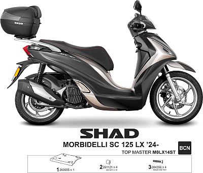 Shad Top Master, Topcase Montagesatz