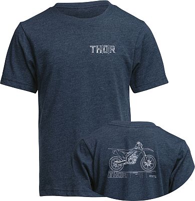 Thor Blueprint, T-Shirt Jugend - Dunkelblau/Weiß - S