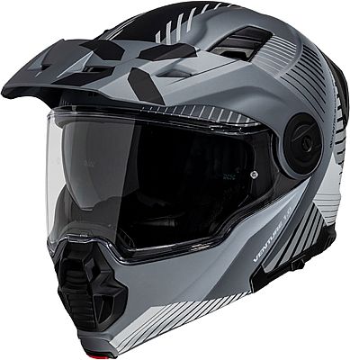 IXS Venture 1.0, Klapphelm - Matt Schwarz/Grau/Hellgrau - L